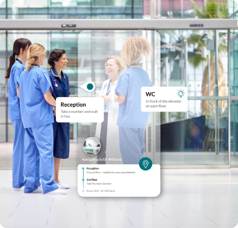 Vera mockup in a hospital