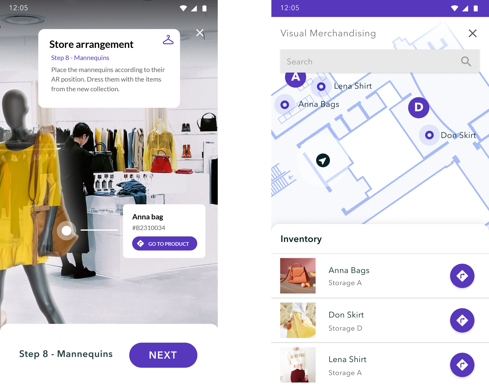 Retail store with Vera interface